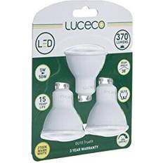 Luceco Pack of Three LED Bulbs GU10 Trufit, 370 4000K Neutral White