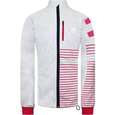 Rossignol Long Sleeve Zip Up White/Red Womens Ski Softshell Jacket RLFWJ22