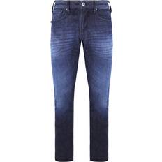 Armani Men Trousers & Shorts Armani Emporio Slim Fit Mens Jeans Navy Cotton Waist