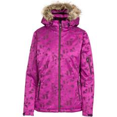 Trespass Women Ski Jacket Hooded Merrion Purple