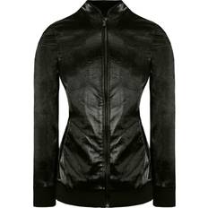 Armani Women Outerwear Armani Exchange Womens Dark Green Jacket