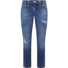 Armani Spijkerbroeken Armani Emporio J06 Skinny Fit Regular Waist Womens Jeans Blue Cotton Waist