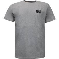 Asics Tops Asics Logo Mens Grey T-Shirt Cotton