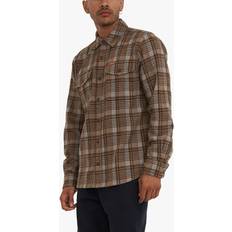 Acrylic Shirts Deus Ex Machina Kayln Check Long Sleeve Shirt, Brown/Multi