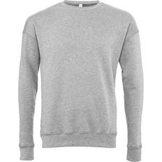 Multicoloured - Unisex Jumpers Fleece Drop Shoulder Sweatshirt Light Grey