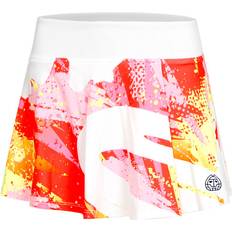 Blanco Faldas Bidi Badu Wild Arts Printed Wavy Falda Mujeres - Multicolor