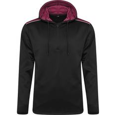 Clothing Behrens Authentic 1/4 Zip Hoodie Black/Maroon