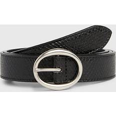 Calvin Klein Polyester Skärp Calvin Klein Faux Snakeskin Belt BLACK