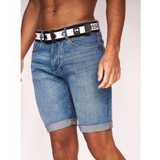 Denim - Men Shorts Crosshatch Mens Reestier Short Light Wash