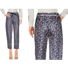 Moncler Damen Hosen Moncler floral print tailored silk pants trousers seide casual hose bottoms Mehrfarbig