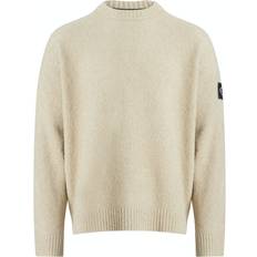 Calvin Klein Elastan/Lycra/Spandex Tröjor Calvin Klein High Texture Sweater Ped - Beige