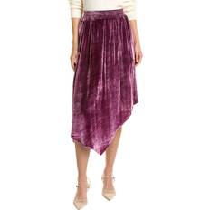 Rood Rokken Alice + Olivia Angelique Silk-Blend Midi Skirt