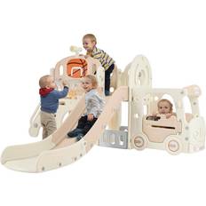 Plastic Playground 9 in 1 Kids Freestanding Castle