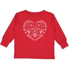 Birds T-shirts Children's Clothing Inktastic Valentine Day Birds Flowers and Hearts Gift Toddler Boy or Toddler Girl Long Sleeve T-Shirt