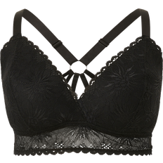 Zizzi Alusvaatteet Zizzi Bralette lHalo Detail Bra - Musta