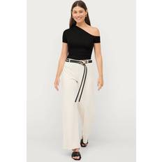 Gina Tricot Byxor & Shorts Gina Tricot Byxor Jersey Trousers Natur