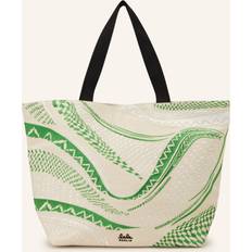 Damen - Textil Tragetaschen Lala Berlin Shopper MITJA HELLBRAUN/ GRÜN/ WEISS one size