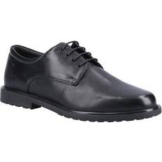 Schaumstoff Oxford Hush Puppies Damen, Halbschuhe, OxfordSchuhe Verity Unifarben Leder, Schwarz