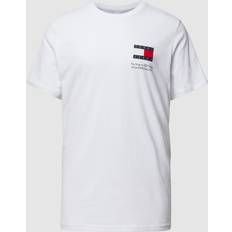 Slim T-shirts Tommy Jeans T-Shirt mit Label-Print in Weiss, Größe