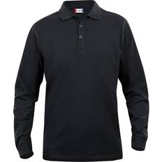 Clique Classic Lincoln Langærmet Polo - Sort