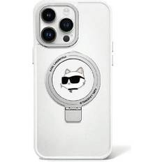 Karl Lagerfeld KLHMP15LHMRSCHH iPhone 15 Pro 6.1 biały/white hardcase Ring Stand Choupette Head MagSafe