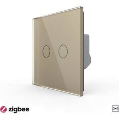 Zigbee Variateurs LIVOLO zweifacher Zigbee Dimmer-Schalter Gold VL-FC2D2Z-2G-C2-13