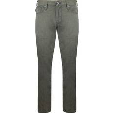 Armani Jeans Armani Emporio Slim Fit Mens Jeans Dark Green Cotton Waist