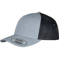 Fabric - Men Caps Flexfit Retro Two Tone Trucker Cap Mid Grey One