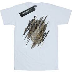 Gold T-shirts Marvel Black Panther Gold Head T-Shirt White