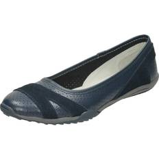 Down To Earth UK 5, Navy Blue Ladies Down To Earth Flat Ballerinas