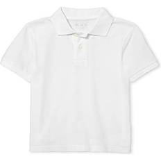 Children's Clothing The Children's Place The Children's Place Boys' Uniform Pique Polo, White, 10-12 husky