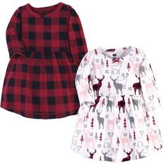 Hudson Baby Infant and Toddler girl cotton Dresses Deer, Toddler
