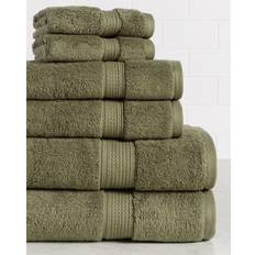 Superior Ultra Plush Solid Egyptian Cotton Towel Set 6 Pcs