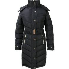 Coldstream Black, Medium Branxton Long Quilted Coat