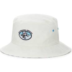 White Hats Original Penguin Men's Reversible Stretch Bucket Hat, Large/XL, White, Polyester/Elastane Golf Apparel Shop White