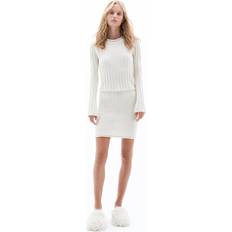 Filippa K Gonne Filippa K Cotton Rib Knit Skirt White