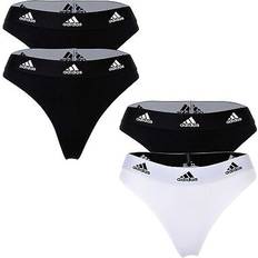Adidas Knickers adidas Damen Multipack Thong 2pk Tangahöschen, Black/Medium Heather Grey