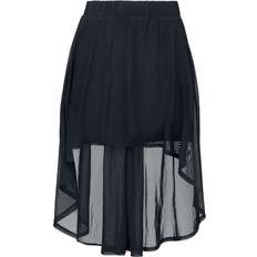 EMP Gothicana by EMP Skirt with transparent details Short skirt black