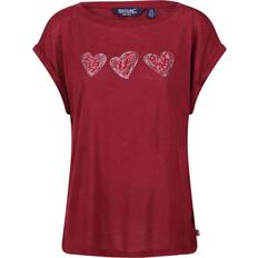 Fabric - Woman T-shirts Regatta Women's Womens/Ladies Roselynn Hearts T-Shirt Red