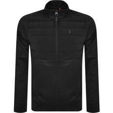 Luke 1977 Quilted Funnel Neck Sweatshirt Black