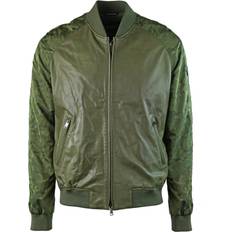 Green - Leather Jackets Emporio Armani W1B54P W1P58 010 Leather Jacket