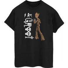 Fabric - Unisex T-shirts Universal Textiles Am Teenage Groot T-Shirt Black