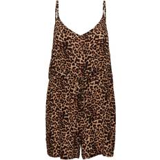 Pieces Dam Jumpsuits & Overaller Pieces PCNYA Slip Playsuit BF BC, Black/Aop: leo