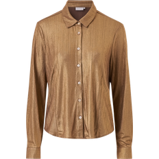 Coster Copenhagen Skjorta Metallic Shirt Guld