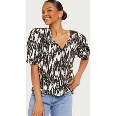 Dame - Multifargete Bluser Object Bluse objFanja S/S Top 128 Multi