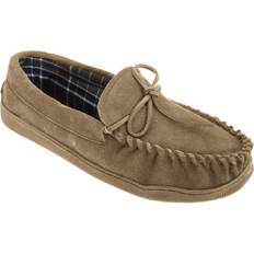 Beige - Men Slippers Sleepers 9 UK, Sand Mens Adie Real Suede Moccasin Multicoloured