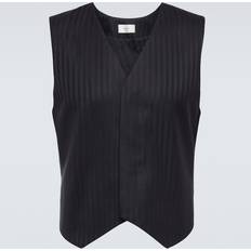 Silk Vests The Row Navy Derek Vest DARK NAVY