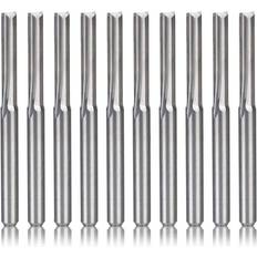 Power Tool Accessories Tlily 10Pcs 2 Flute Cnc Router Bits 3.175Mm Straight Slot Tungsten Steel Milling Cutter for Wood Plastic