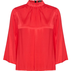 Skinn Bluser Soaked in Luxury Bluse Slobelia Blouse Rød