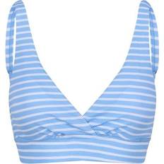 Blanc Hauts de bikini Regatta Paloma Stripe Textured Bikini Top - Bleu/Multicolore